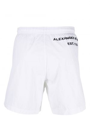 Shorts mit print Alexander Mcqueen weiß
