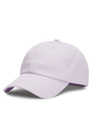 Gėlėtas kepurė su snapeliu Tommy Hilfiger violetinė