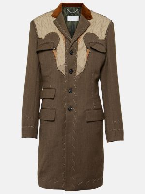 Cappotto di lana Maison Margiela verde