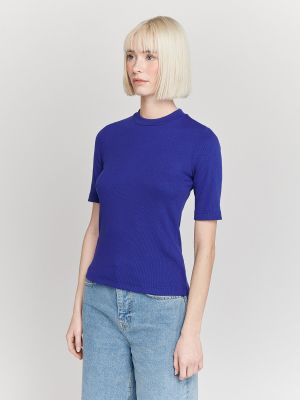 Slim fit tričko Casa Mara modrá