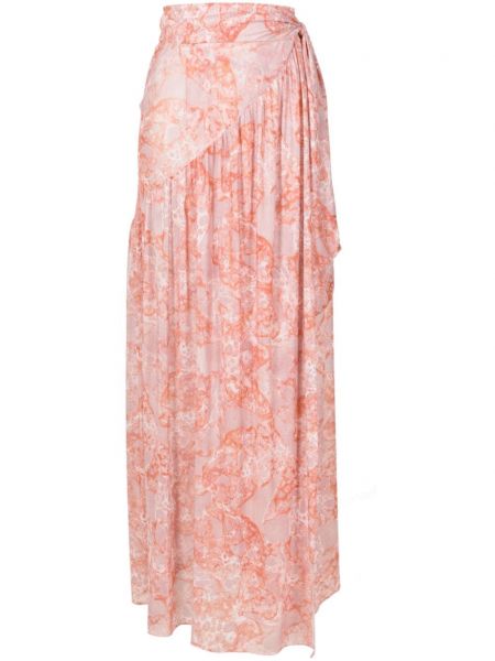 Asimetrična suknja s printom s apstraktnim uzorkom Adriana Degreas