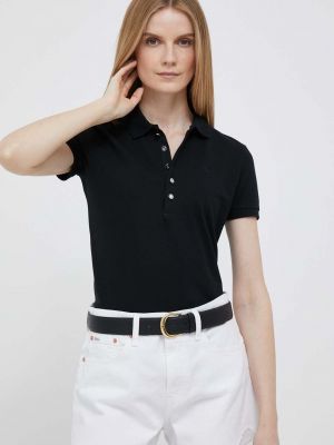 Czarna koszulka Lauren Ralph Lauren