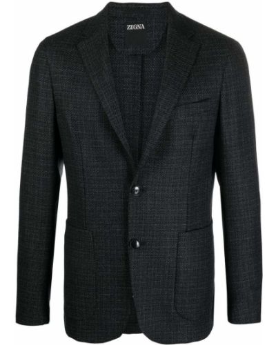 Ull lang blazer Zegna grå