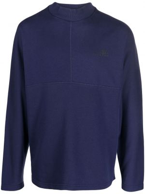 Sweatshirt aus baumwoll mit print Mm6 Maison Margiela blau