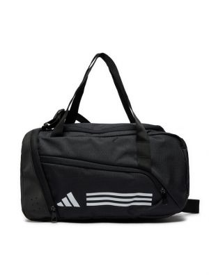 Dryžuota sportinis krepšys Adidas juoda