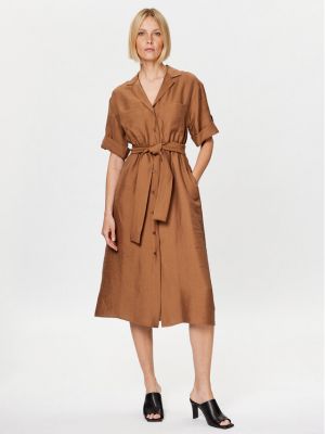 Marškininė suknelė Seidensticker ruda