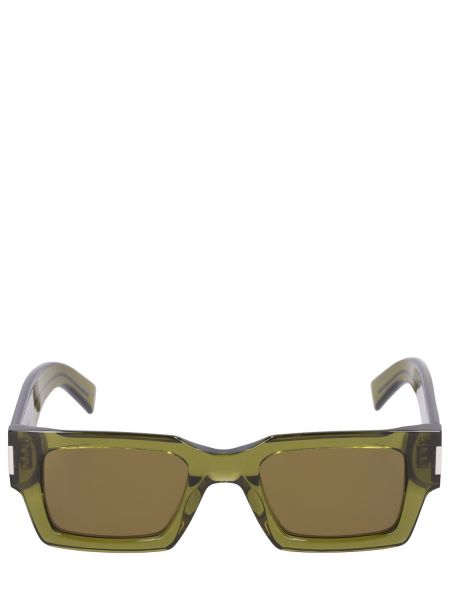 Zelené sluneční brýle Saint Laurent
