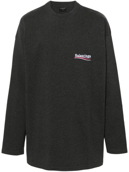 Sweatshirt aus baumwoll Balenciaga grau