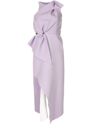 Vestido de cóctel péplum Rachel Gilbert violeta