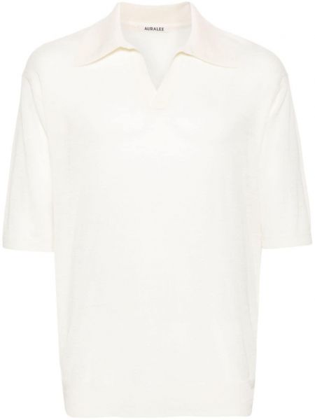 Vilnonis polo marškinėliai Auralee balta
