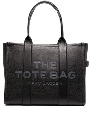Iš natūralios odos shopper rankinė Marc Jacobs juoda