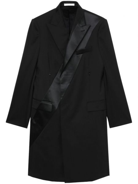 Pruhovaný kabát Helmut Lang čierna