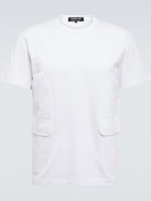 Bavlněné tričko jersey Comme Des Garã§ons Homme Deux bílé
