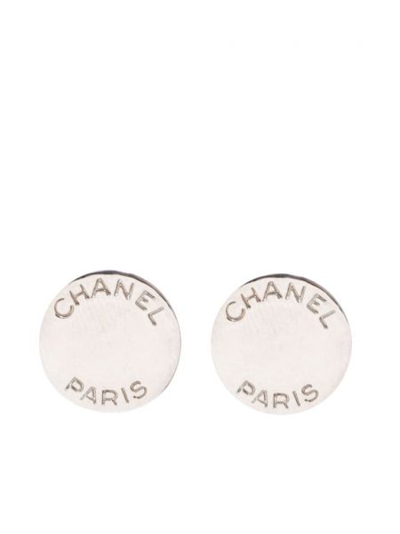 Nitne naušnice Chanel Pre-owned srebrena