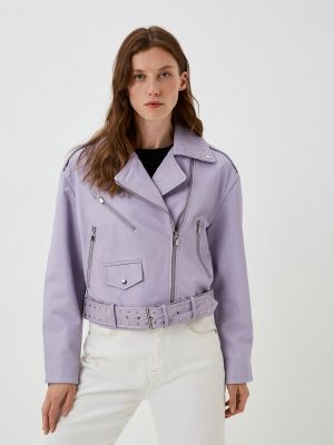 Кожаная куртка Neohit фиолетовая