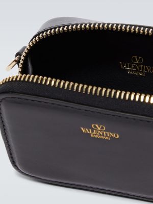 Kožená peňaženka Valentino Garavani čierna