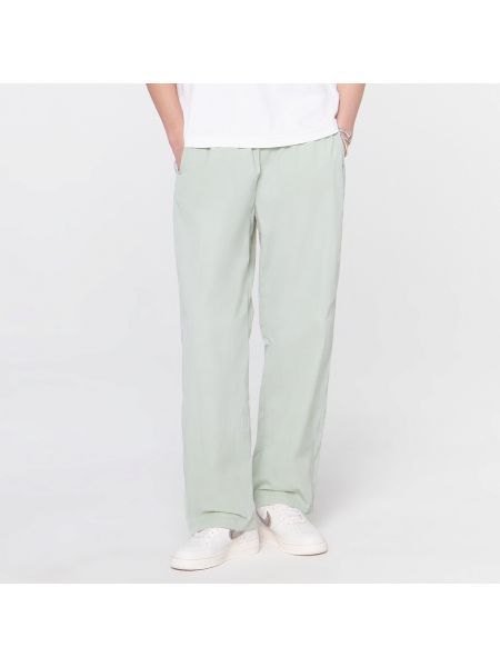 Плетеные прямые брюки Streetbeat зеленые
