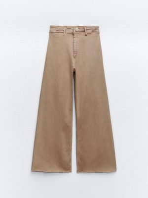 Прямые джинсы с высокой талией Zara