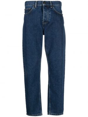 Straight leg jeans a vita bassa Carhartt Wip blu