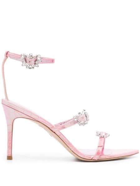 Dabīgās ādas sandales Sophia Webster rozā