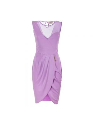 Sukienka mini w serca Fracomina fioletowa