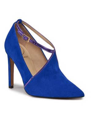 Полуотворени обувки с ток с ток Baldowski синьо