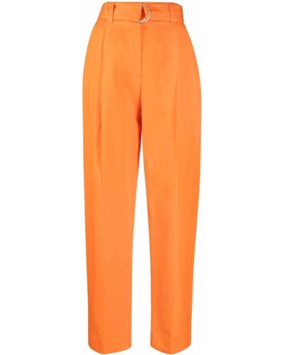 Pantalones rectos Msgm naranja