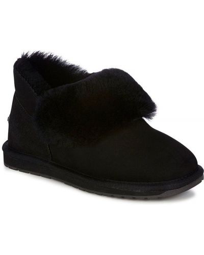 Čizme za snijeg od brušene kože Emu Australia crna