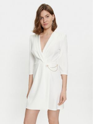Коктейлна рокля Rinascimento бяло