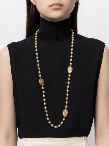 Colgante con perlas Chanel Pre-owned dorado