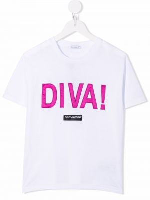 Tričko Dolce & Gabbana Kids - Bílá