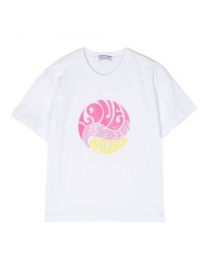 T-shirt för tjejer Pinko Kids vit