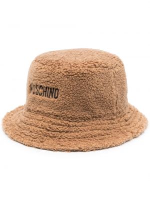 Mütze mit stickerei Moschino braun