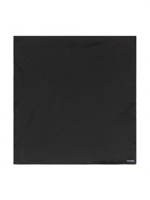 Копринен шал с джобове Tom Ford черно