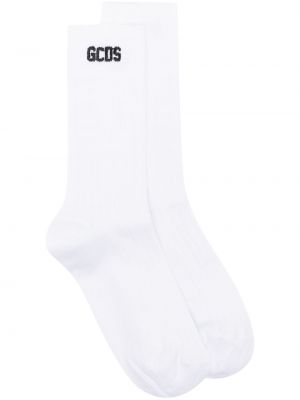 Чорапи бродирани Gcds бяло