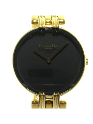 Zegarek ze stali chirurgicznej Dior Vintage żółty