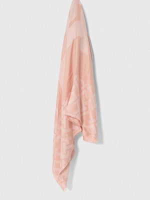 Розовый однотонный платок Tommy Hilfiger