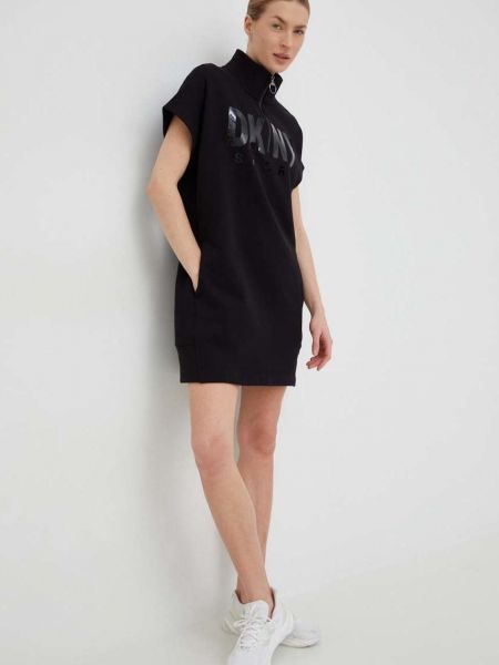 Sukienka mini oversize Dkny czarna