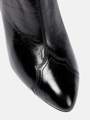Kožne gležnjače Isabel Marant crna