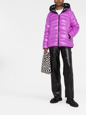 Dūnu jaka ar kapuci Moncler violets