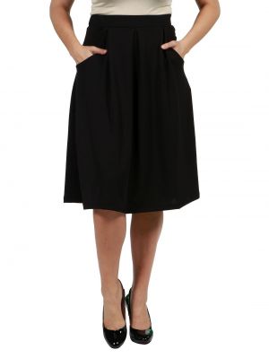 Женская классическая юбка длиной до колена Comfort Apparel, черный