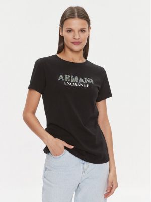 Póló Armani Exchange fekete