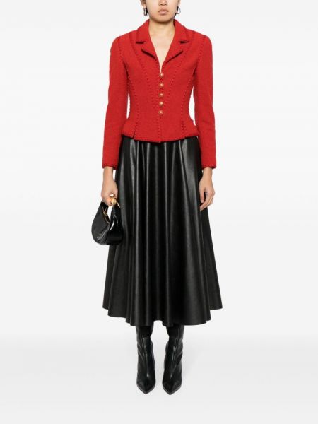 Marynarka tweedowa Chanel Pre-owned czerwona