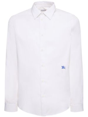 Bavlněná košile Burberry bílá