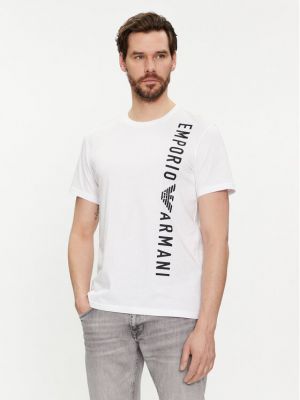 Priliehavé tričko Emporio Armani biela