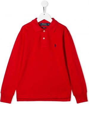 Tröja med passform för tjejer Ralph Lauren Kids röd