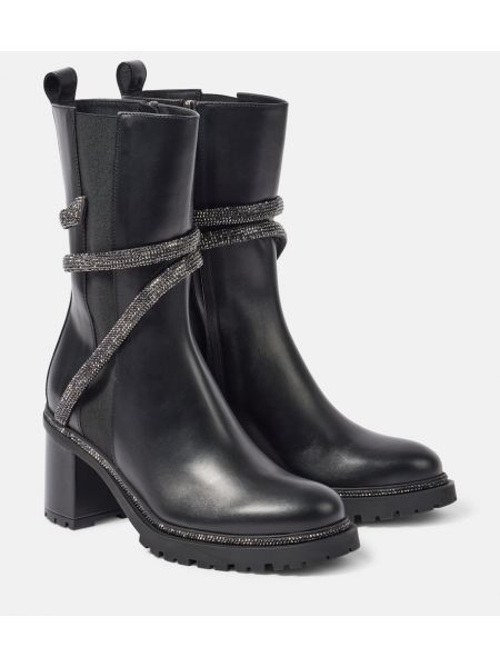 Leder chelsea boots Rene Caovilla schwarz