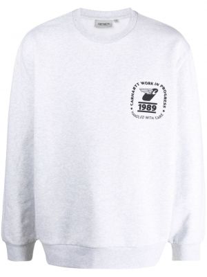 Sweatshirt aus baumwoll mit print Carhartt Wip grau