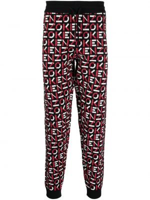 Pantalones de chándal de punto Kenzo rojo