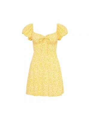 Sukienka mini Faithfull The Brand - Żółty
